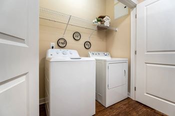 Full size washer & dryer provided